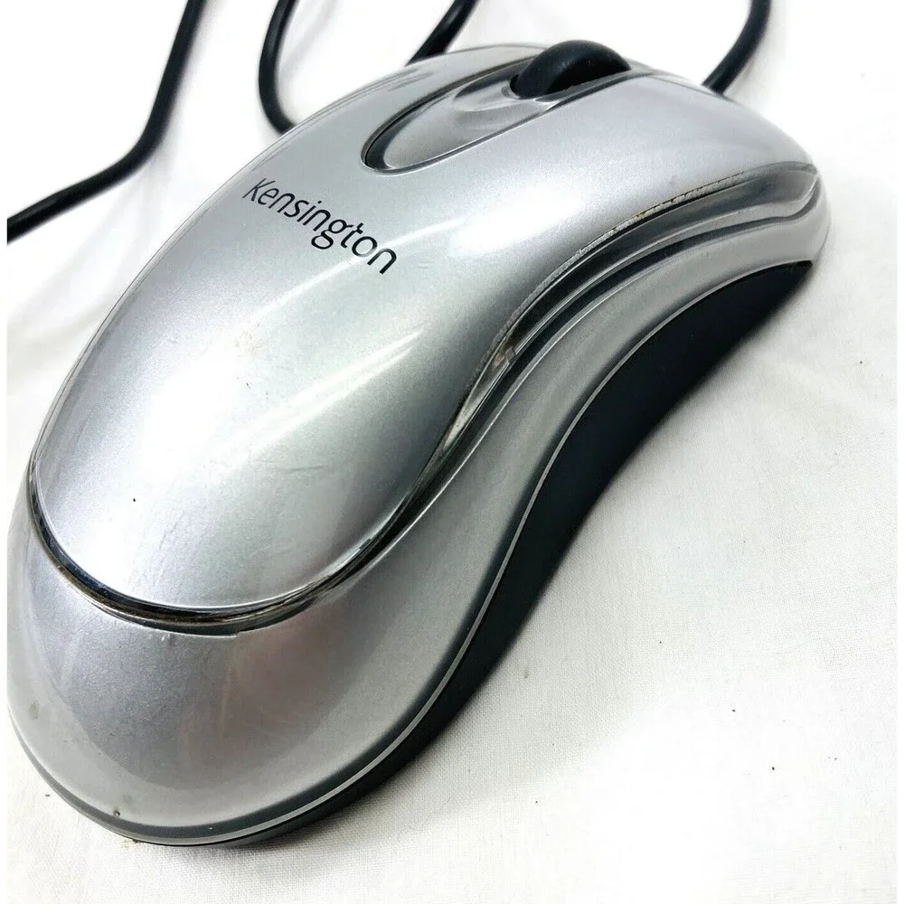 Kensington USB Wired Mouse K72213 Optical Wheel 3 Button x 1 Cord 69 inch